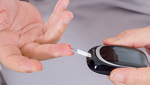 user testing blood for diabetes management