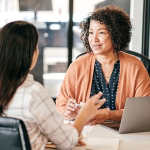 Women talking