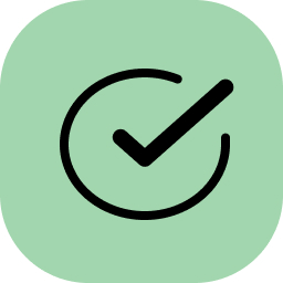 A simple icon of a checked checkbox.