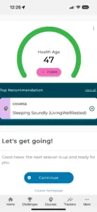 Avidon Health Health Age predictor results screen