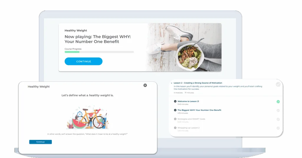 Avidon Health wellness platform displayed on laptop computer