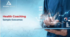 Avidon Health coaching report showing improved wellbeing and engagement outcomes with digital coaching