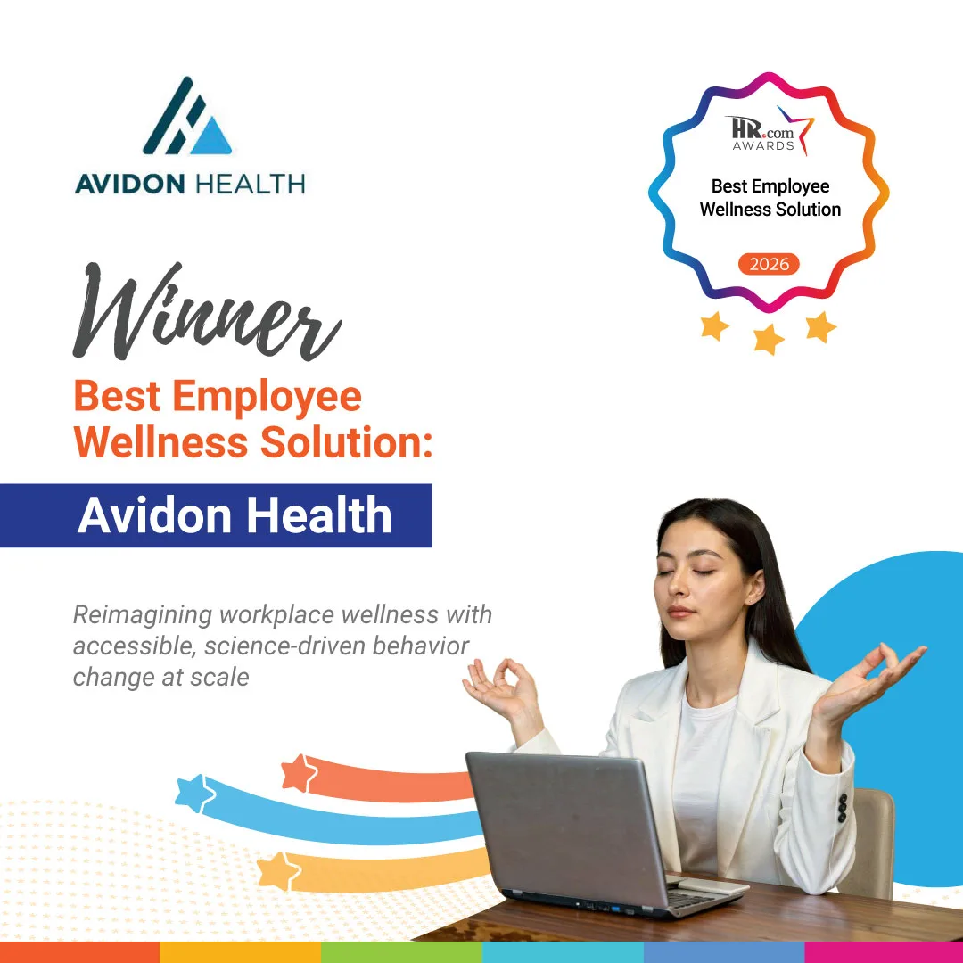 Avidon Health — HR.com Best Employee Wellness Solution Winner 2026 Avidon Health named winner of the HR.com Best Employee Wellness Solution Award 2026