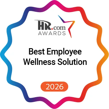 HR.com Awards — Best Employee Wellness Solution 2026 HR.com Best Employee Wellness Solution Award 2026 badge